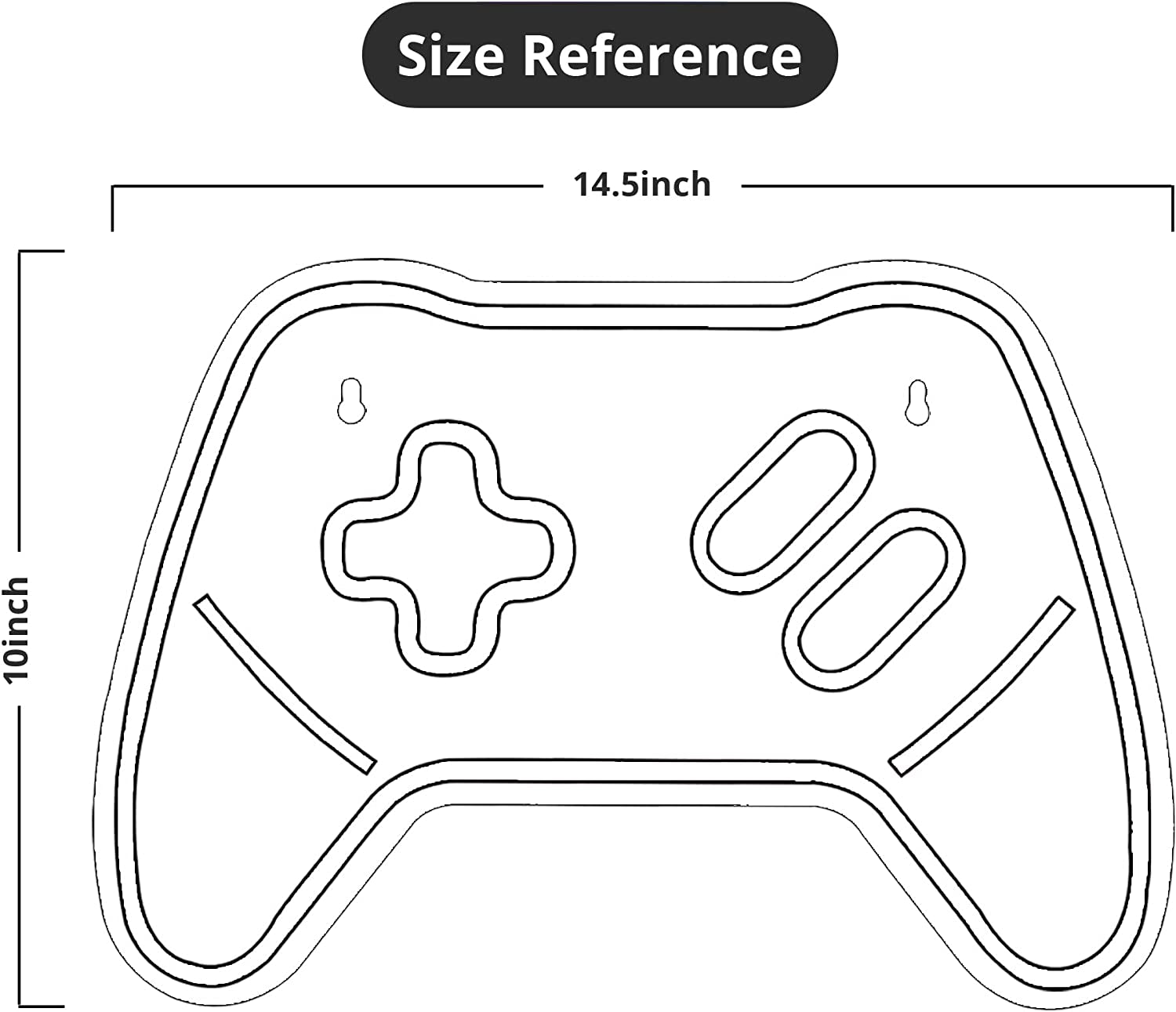 Game Controller Neon Signs Neon Sign for Video/Pc Gamer, Teen Boys' Gift - LED Signs for Wall, Bedroom, Game Room Decor - Cool Gaming Console Neon Light